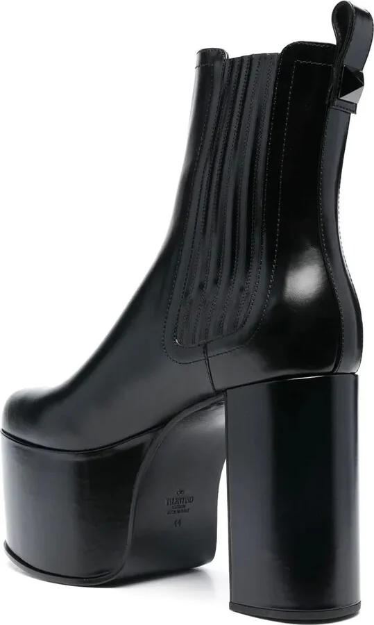 130mm Leather Ankle Boots - Image 3