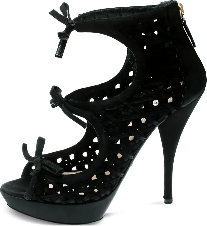 130mm Leather Heeled Boots