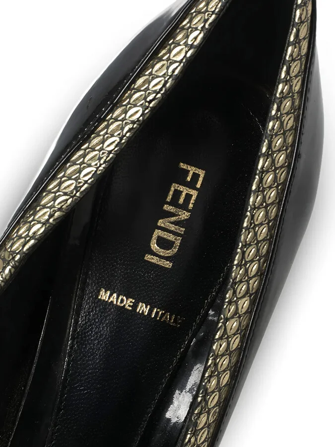 130mm Leather Heeled Pumps - Image 5