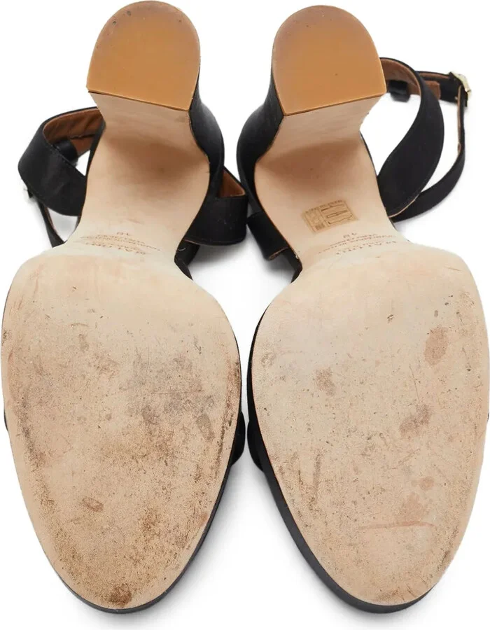 130mm Leather Heeled Pumps - Image 4