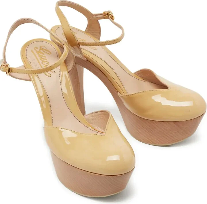 130mm Leather Heeled Sandals - Image 3