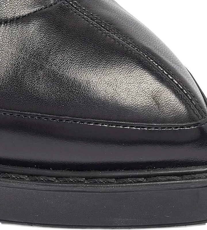 130mm Leather Platform Boots - Image 5