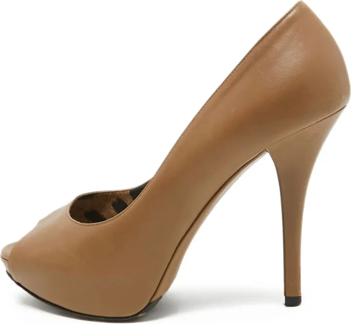 130mm Leather Pumps