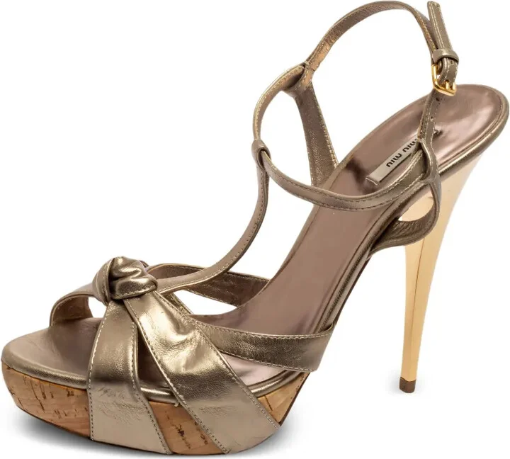 130mm Leather Sandals - Image 2