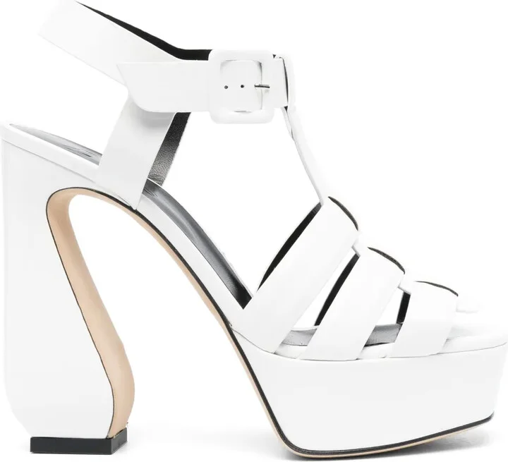 130mm Leather Sandals