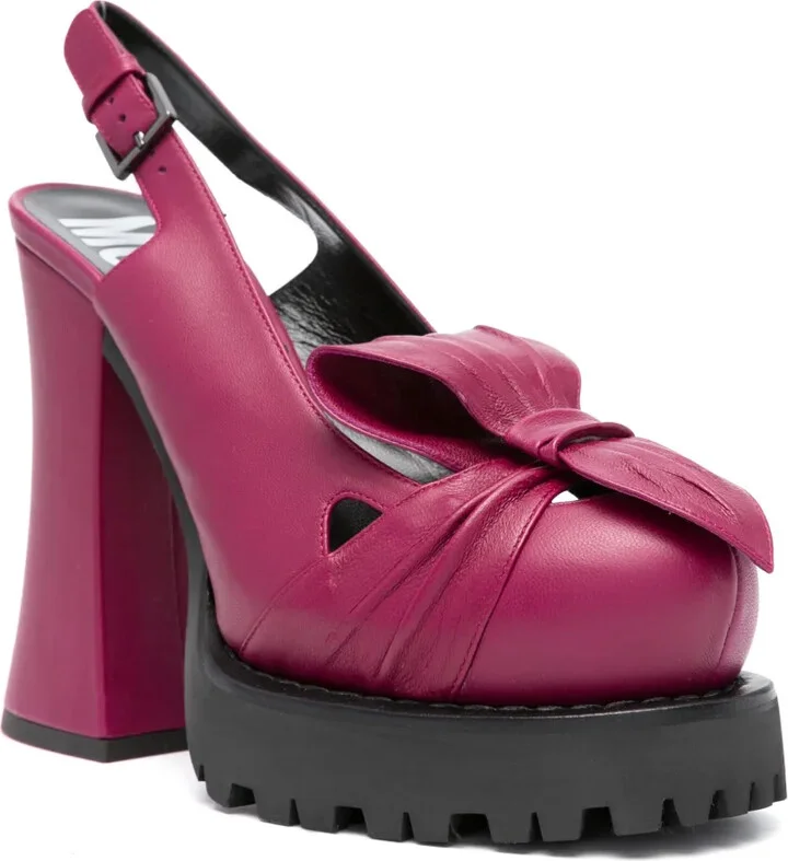 130mm Leather Slingback Pumps - Image 2