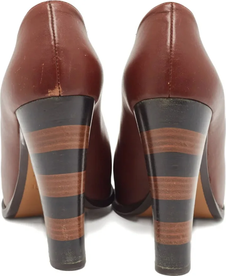 130mm Leather Striped-Heel Pumps - Image 4