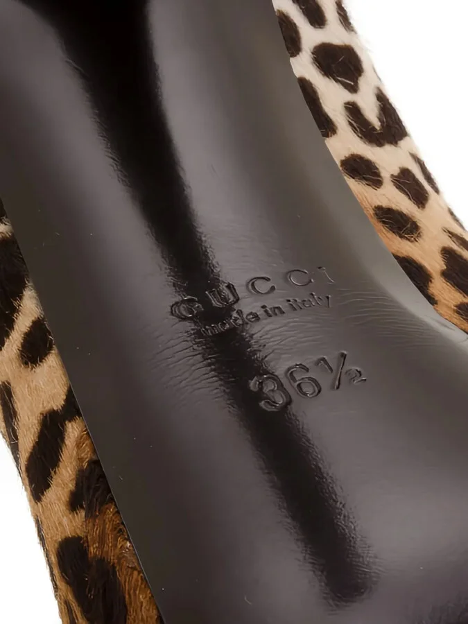 130mm Leopard-Print Pumps - Image 5