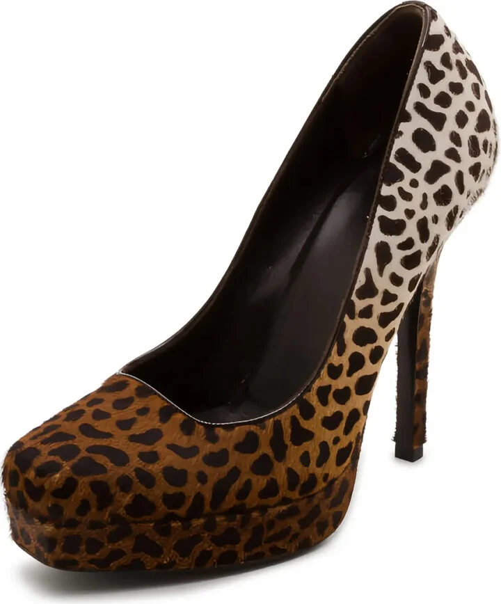 130mm Leopard-Print Pumps