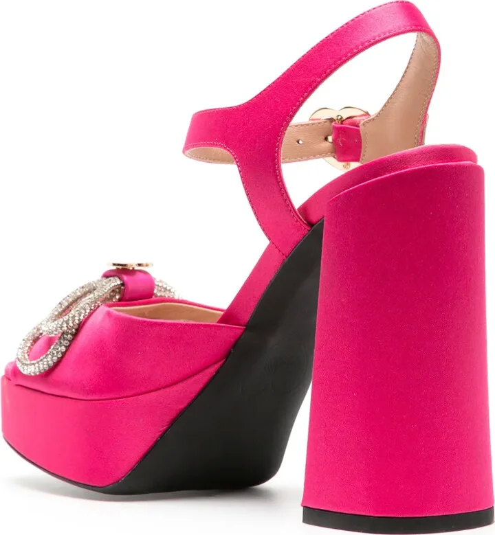 130mm Logo-Plaque Bow Sandals - Image 3