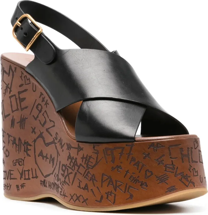 130mm Maxime wedge sandals - Image 2