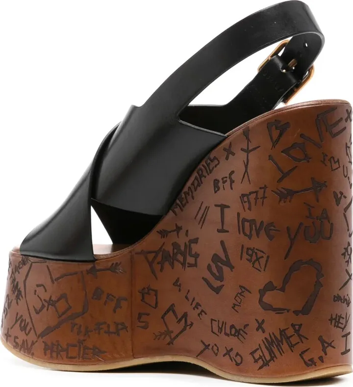 130mm Maxime wedge sandals - Image 3