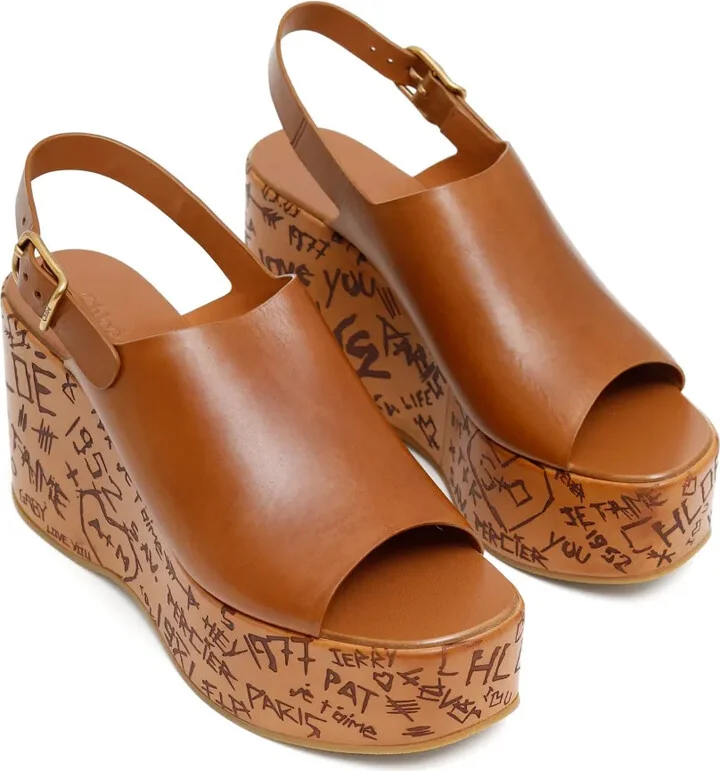 130mm Maxime wedge sandals - Image 2
