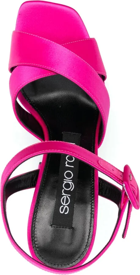 130mm Open-Toe Satin Sandals - Image 4