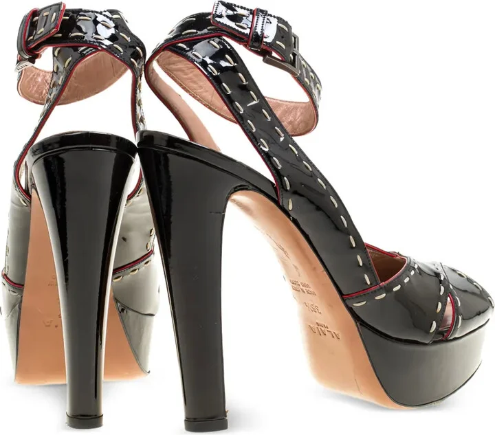 130mm Patent-Finish Heeled Sandals - Image 5