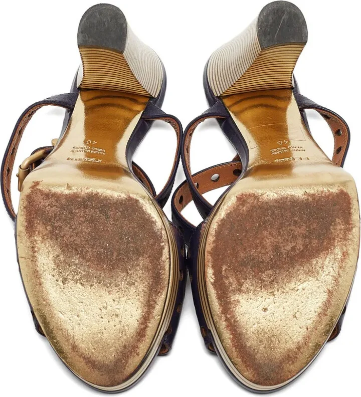 130mm Patent-Leather Platform Sandals - Image 4
