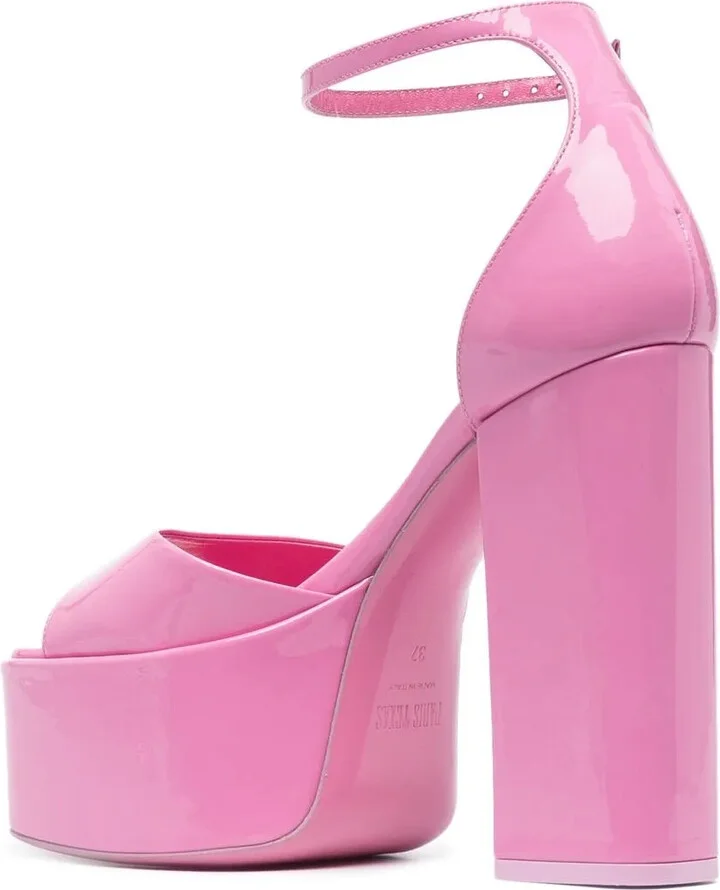 130mm Patent-Leather Platform Sandals - Image 3