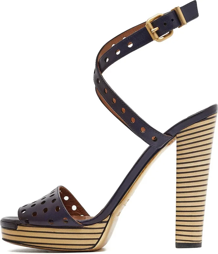 130mm Patent-Leather Platform Sandals