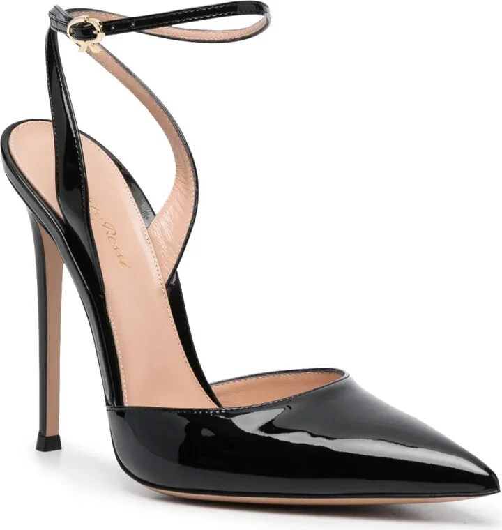 130mm Patent Pointed Sandals - Image 2