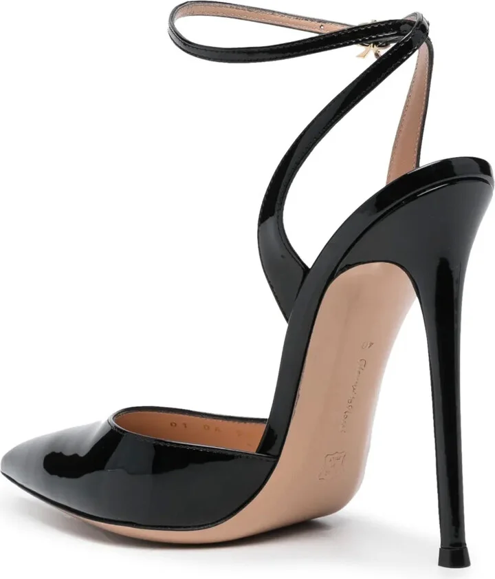 130mm Patent Pointed Sandals - Image 3