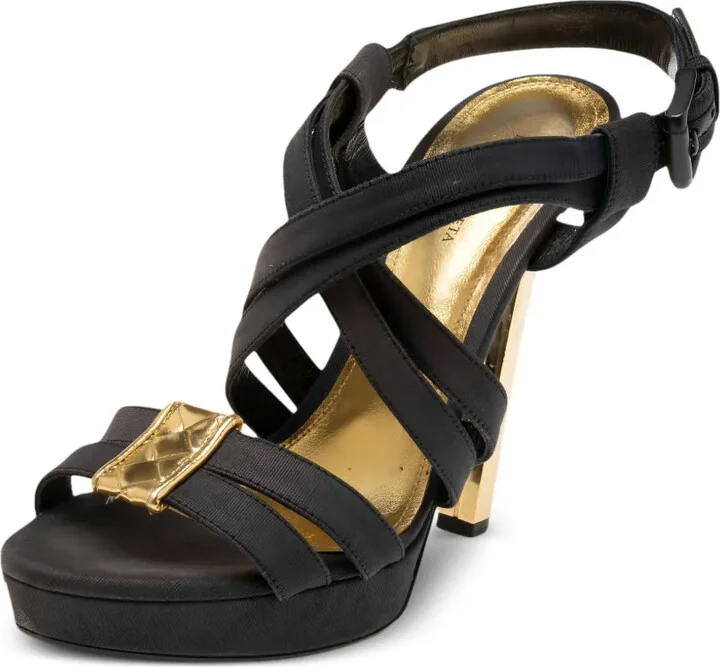 130mm Platform Cross-Strap Sandals - Image 2