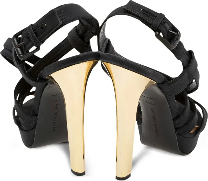 130mm Platform Cross-Strap Sandals - Image 4