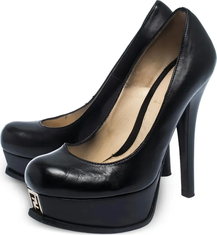 130mm Platform Heeled Pumps - Image 4