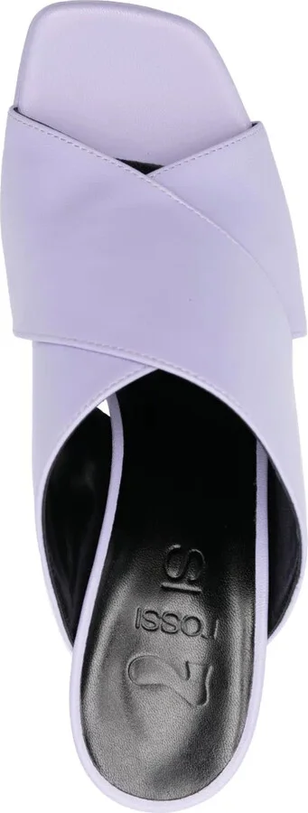 130mm Platform Leather Sandals - Image 4