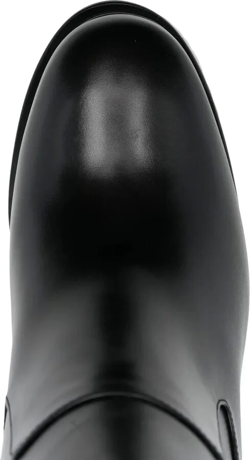 130mm Platform-Sole Eyelet Boots - Image 4