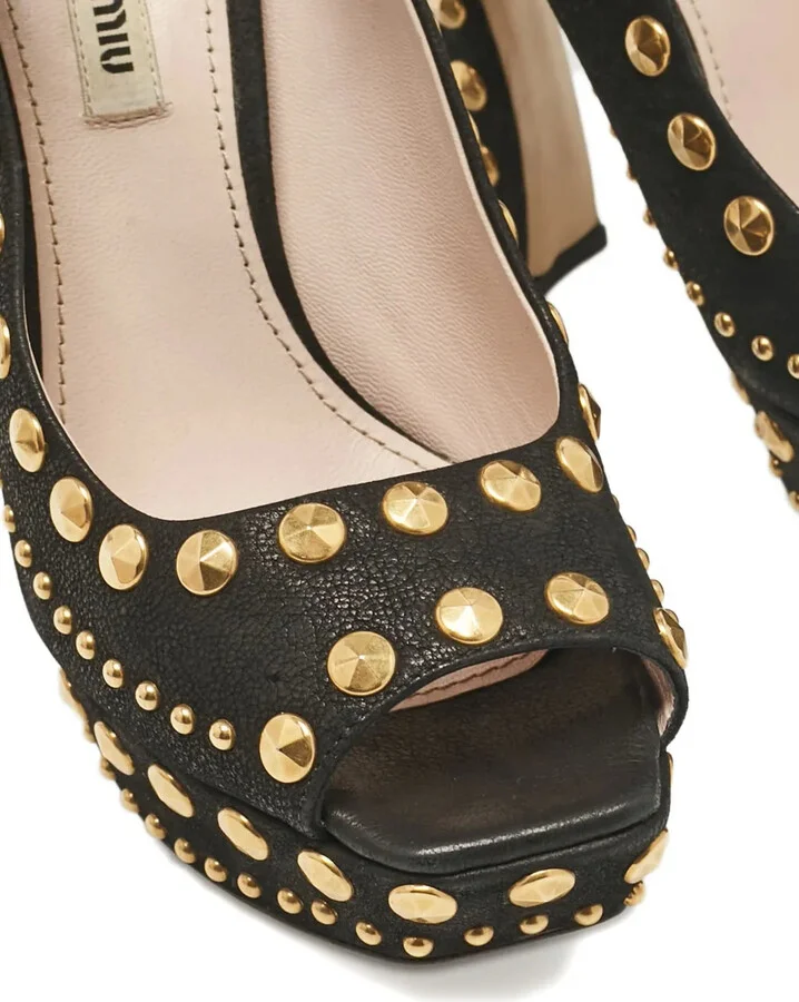 130mm Platform Studded Pumps - Image 5