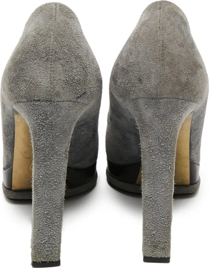 130mm Platform Suede Pumps - Image 4