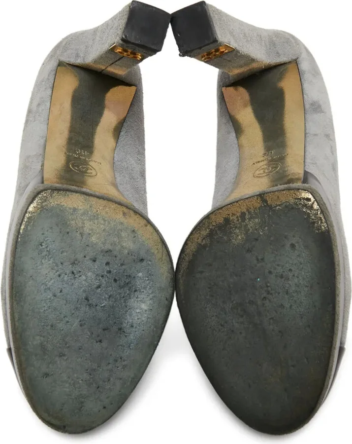 130mm Platform Suede Pumps - Image 5