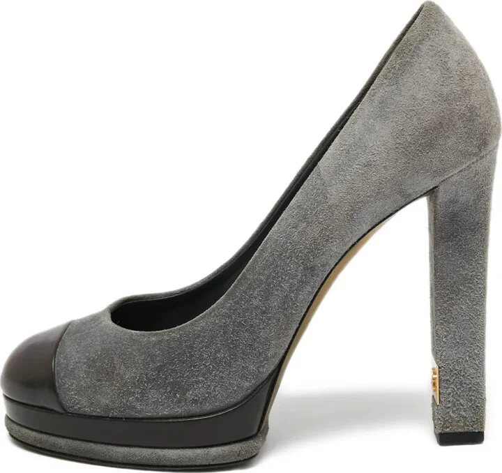 130mm Platform Suede Pumps