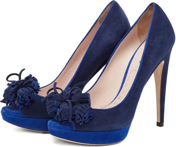130mm Platform Tassel-Embellished Pumps - Image 2
