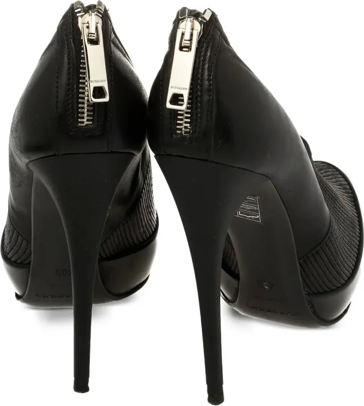 130mm Ribbed-Detail Pointed-Toe Pumps - Image 4