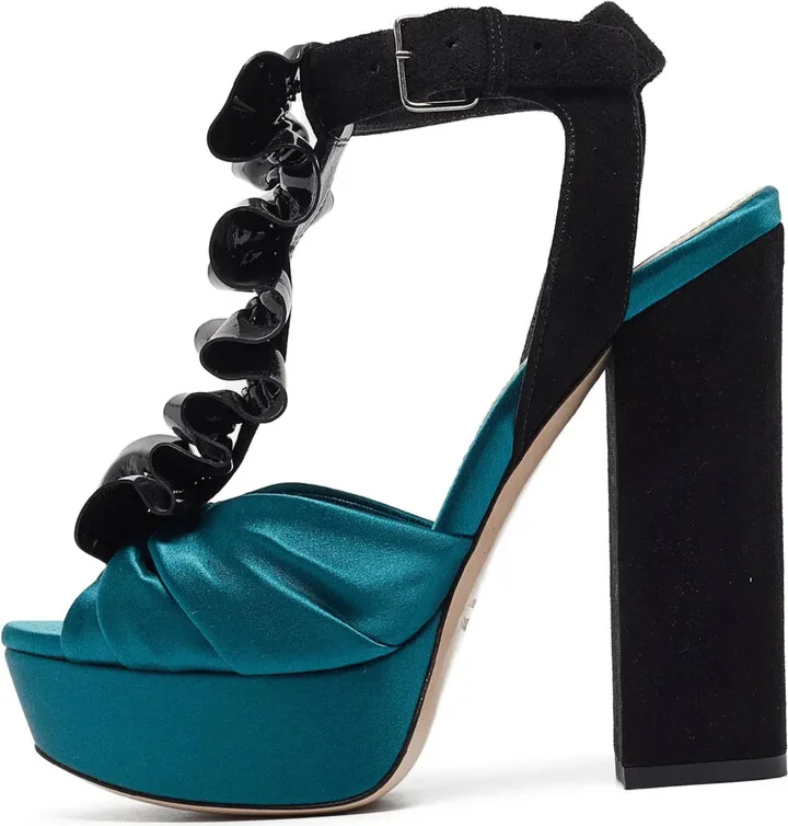 130mm Ruched Sandals
