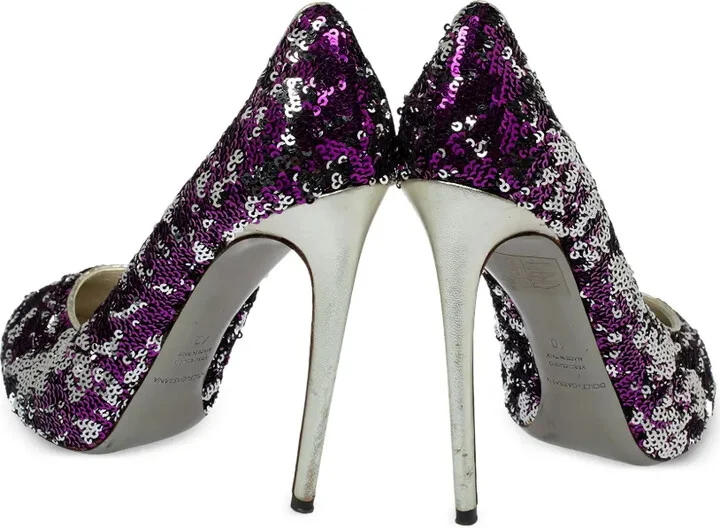 130mm Sequin-Embellished Pumps - Image 4