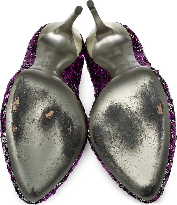 130mm Sequin-Embellished Pumps - Image 5