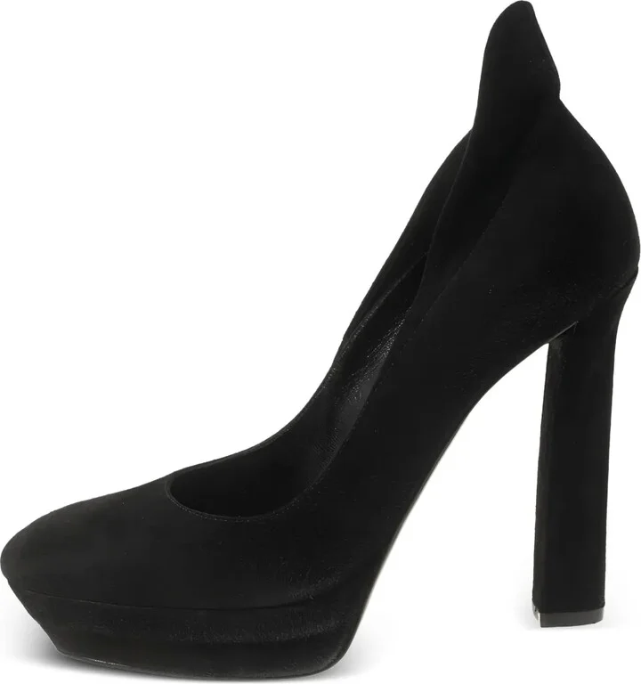 130mm Suede Platform Pumps