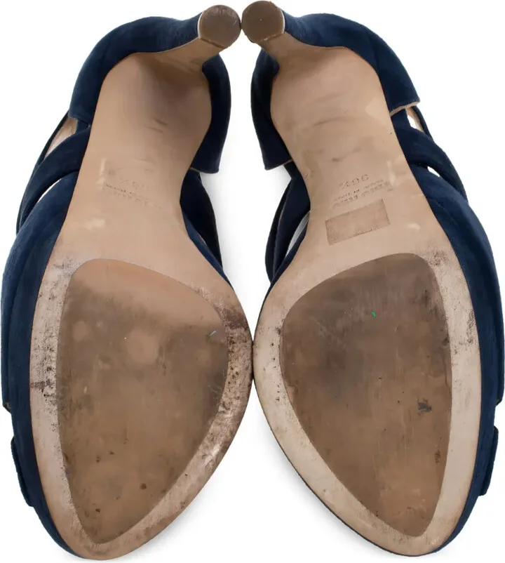 130mm Suede Platform Sandals - Image 5