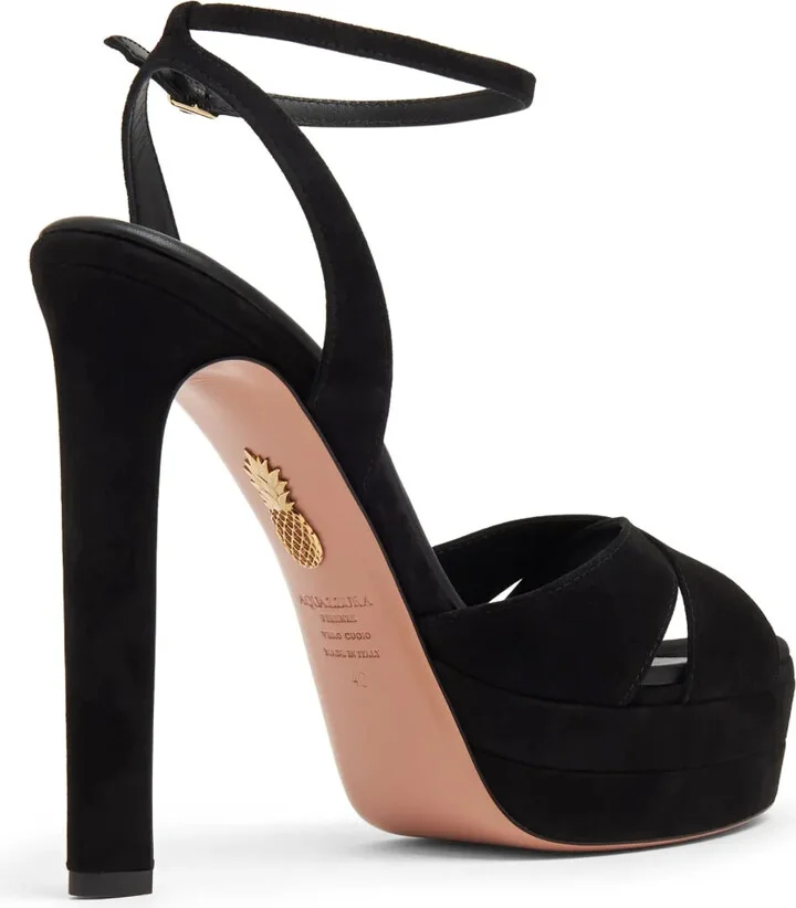 130mm Suede Platform Sandals - Image 3