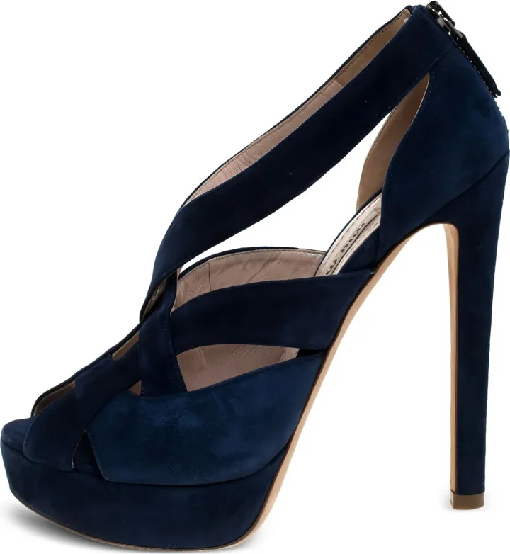 130mm Suede Platform Sandals
