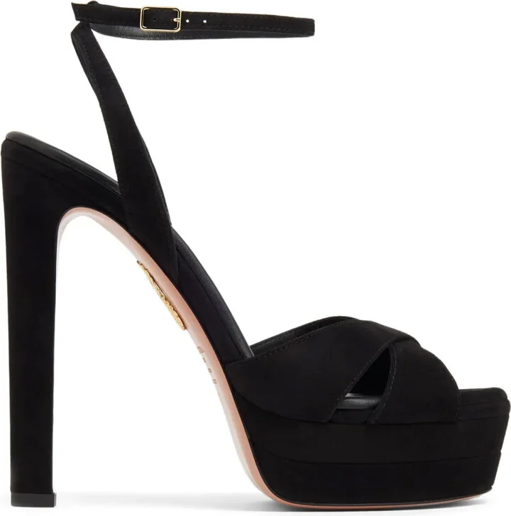 130mm Suede Platform Sandals