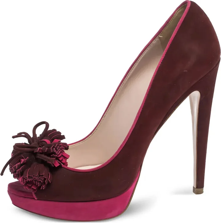 130mm Tassel-Detail Platform Pumps