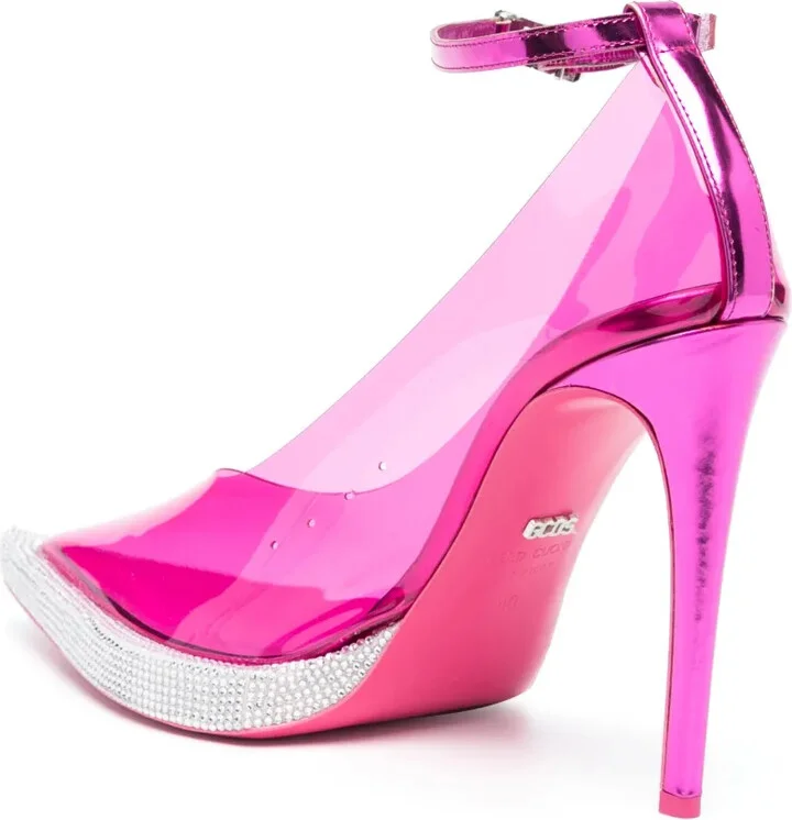 130mm Transparent Pointed-Toe Pumps - Image 3