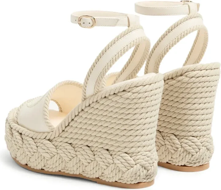 130mm VLogo Torchon wedge sandals - Image 3