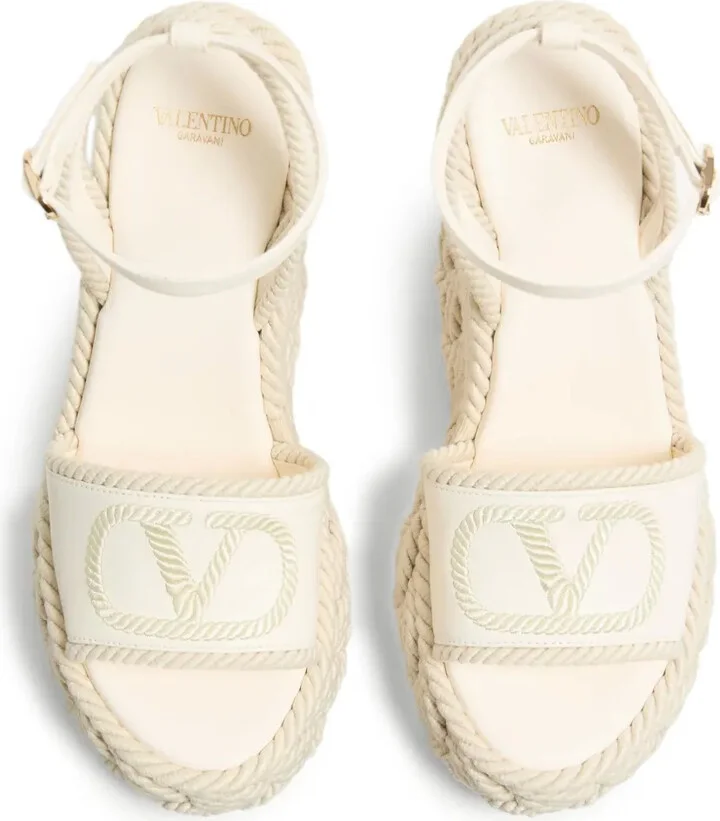 130mm VLogo Torchon wedge sandals - Image 4