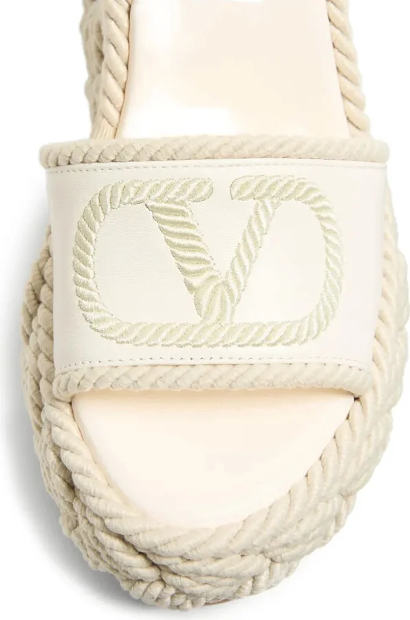 130mm VLogo Torchon wedge sandals - Image 5