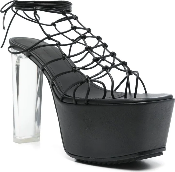 130mm Web Platform Sandals - Image 2