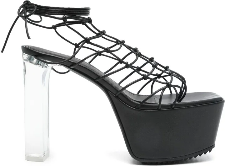130mm Web Platform Sandals